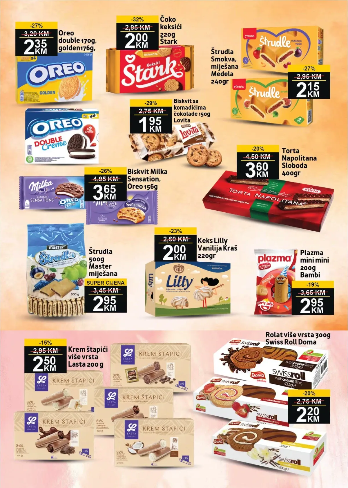 BEST katalog strana 5 – Oreo, Štark, Milka, Plazma, štrudle i drugi keksi na akciji