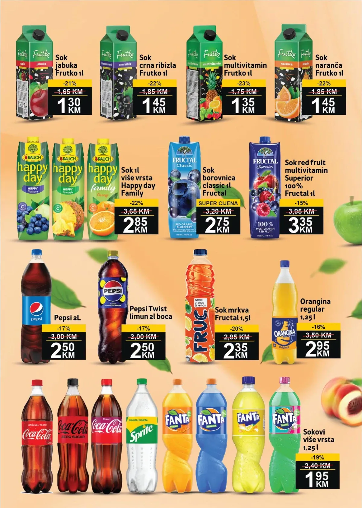 BEST katalog strana 6 – Fruktal, Rauch, Pepsi, Coca-Cola, Fanta i drugi sokovi na akciji