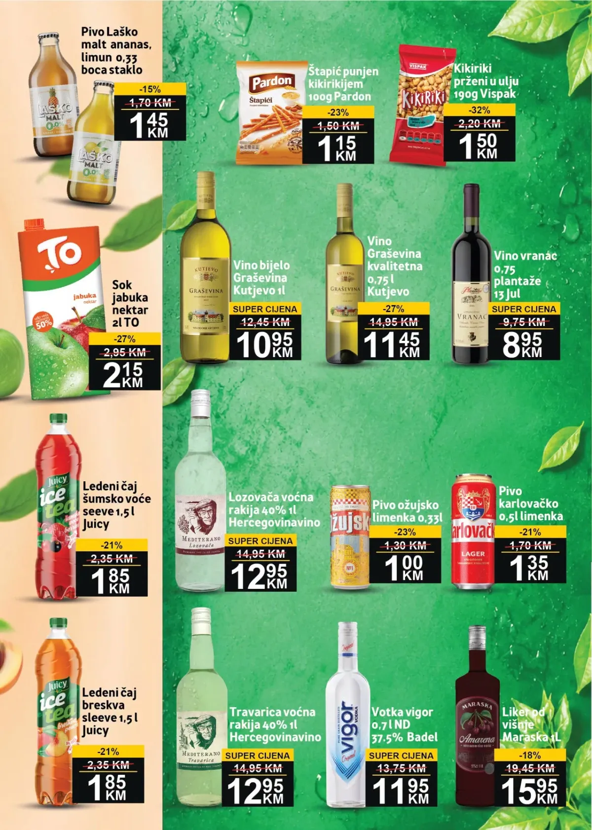 BEST katalog strana 7 – sokovi, pivo, vino, rakija, votka i grickalice na akciji