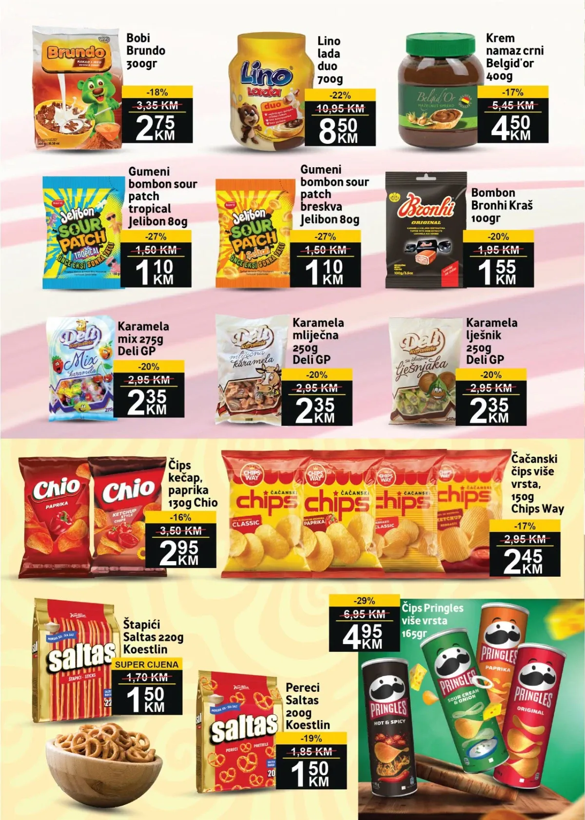 BEST katalog strana 10 – Lino Lada, bomboni, čips, Pringles i slane grickalice na akciji