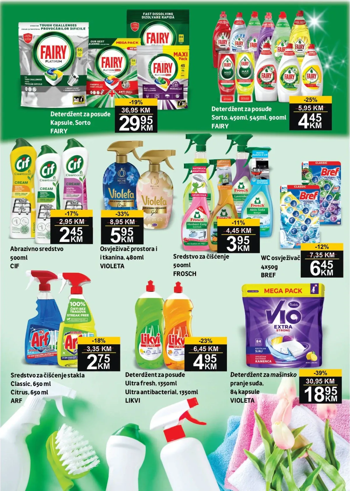BEST katalog strana 14 – Fairy, Cif, Violeta, Frosch, Arf i Likvi sredstva za čišćenje