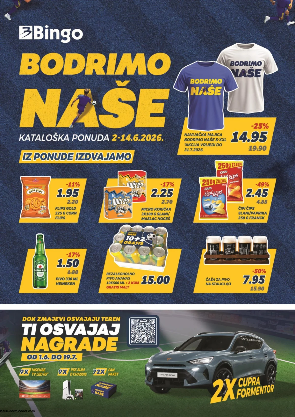 Bingo Bodrimo naše katalog od 02.06. do 14.06.2026 navijačke ponude roštilj grickalice i piće