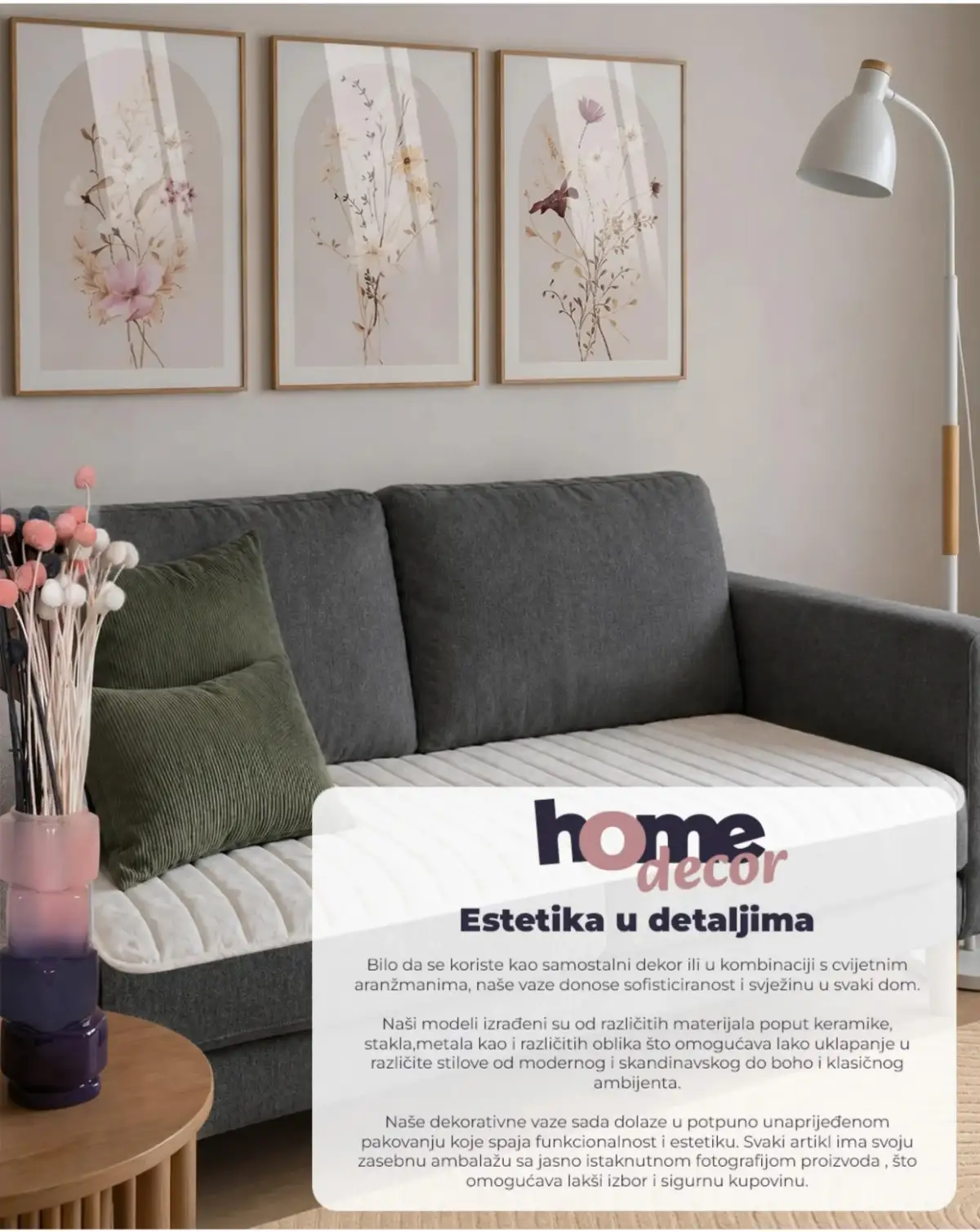 Bingo Home Decor katalog maj 2026 dekorativne slike sofa i detalji za dnevni boravak