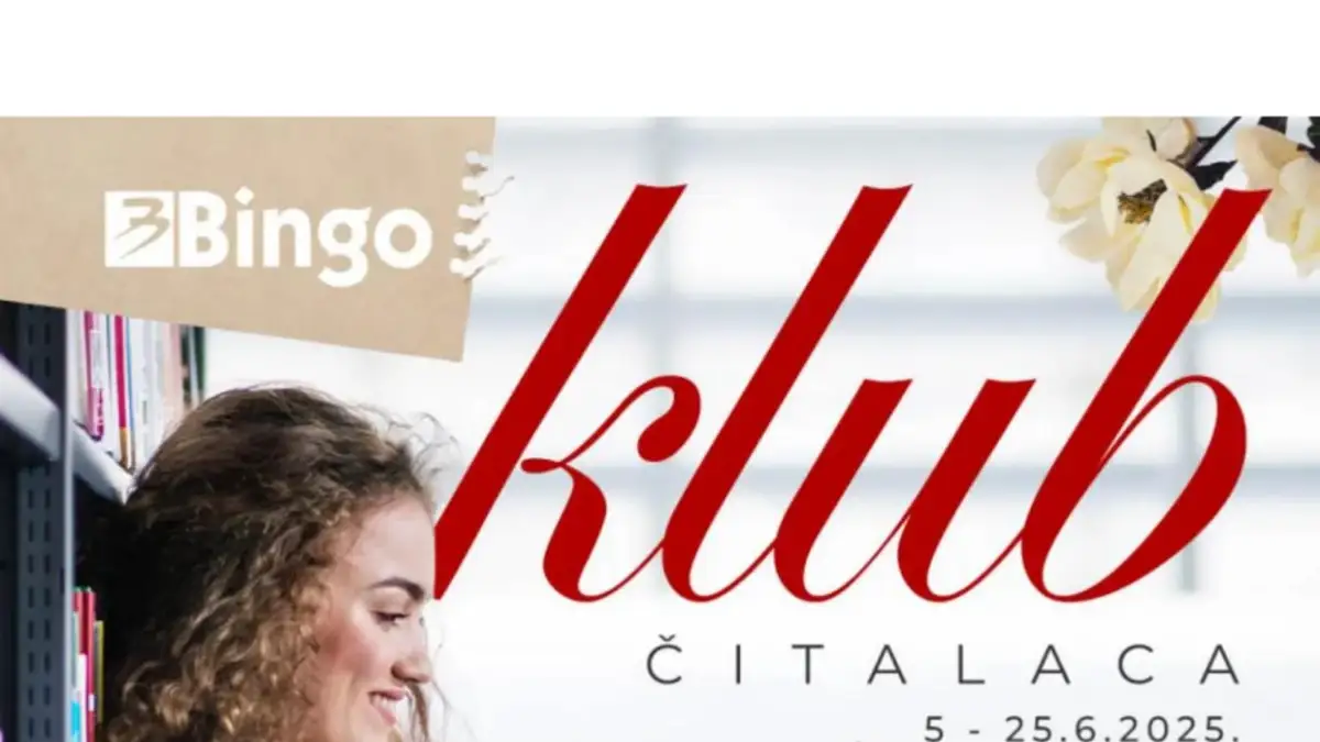 Bingo Klub čitalaca do 25.06.2025 – knjige, bestseleri, dječije bajke i bojanke uz popuste do 37%