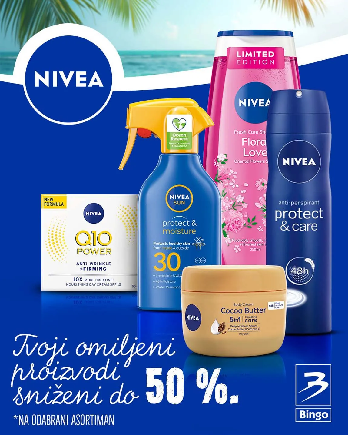 Bingo Nivea akcija – do 50% popusta na odabrani asortiman | do 10.08.2025