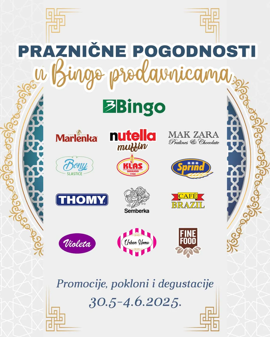 Bingo akcija Praznične pogodnosti promocije i pokloni sniženja do 04.06.2025