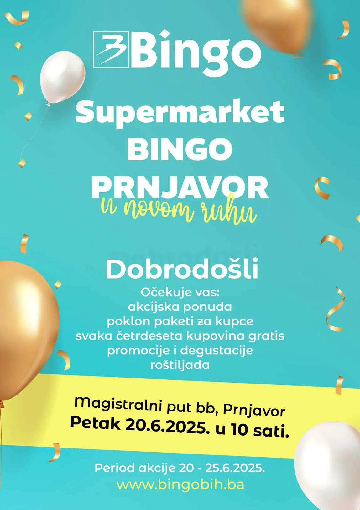 Bingo akcija Prnjavor u novom ruhu katalog sniženja do 25.06.2025