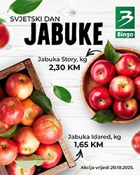 Bingo akcija – Svjetski dan jabuka, akcijska ponuda 20.10.2025.