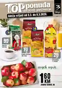 Bingo vikend akcija do 8. marta 2026. sniženja prehrane i kućnih proizvoda BiH