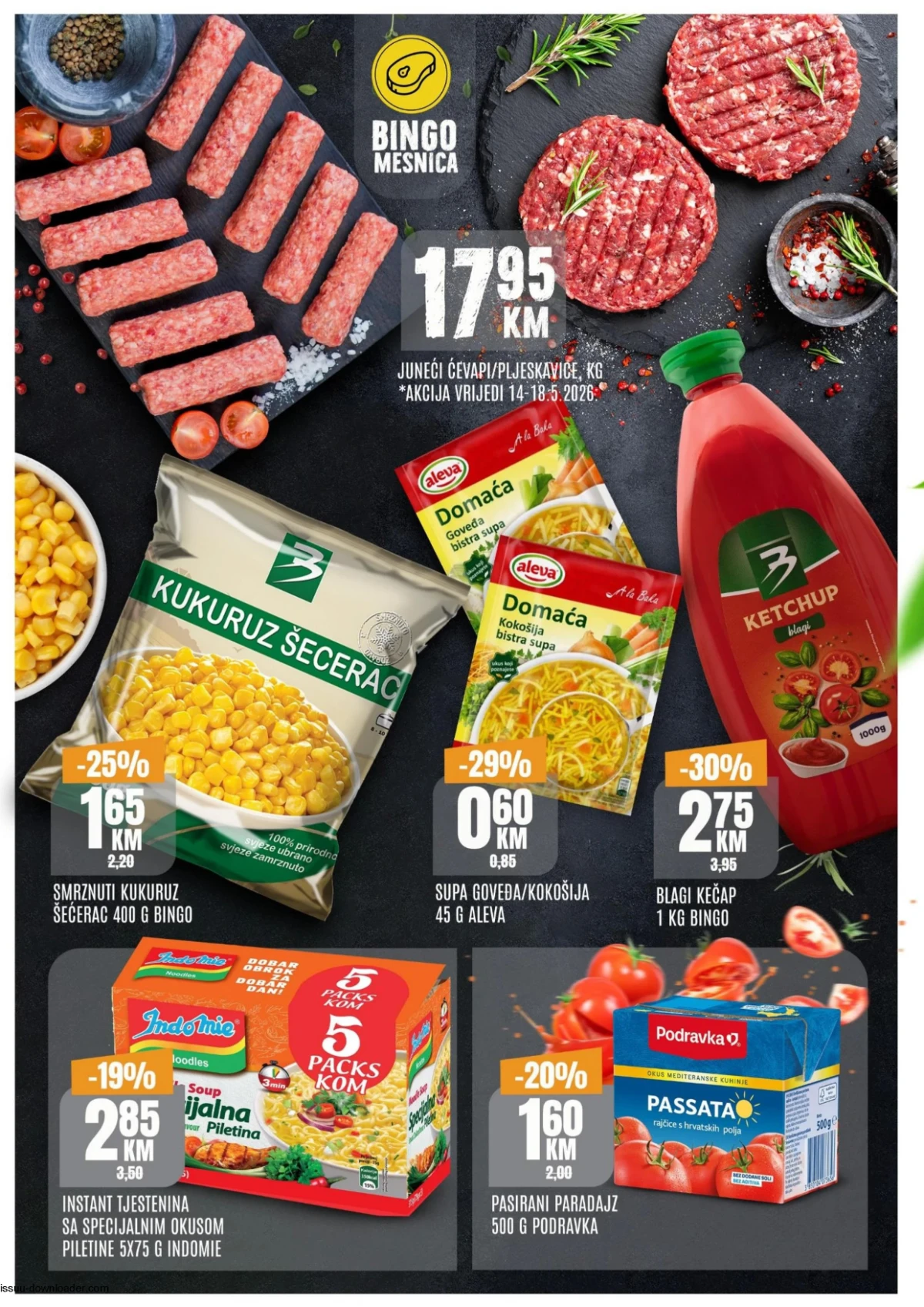 Bingo vikend akcija 14-17.05.2026 – ćevapi, ketchup, tjestenina i kukuruz po sniženim cijenama strana 2