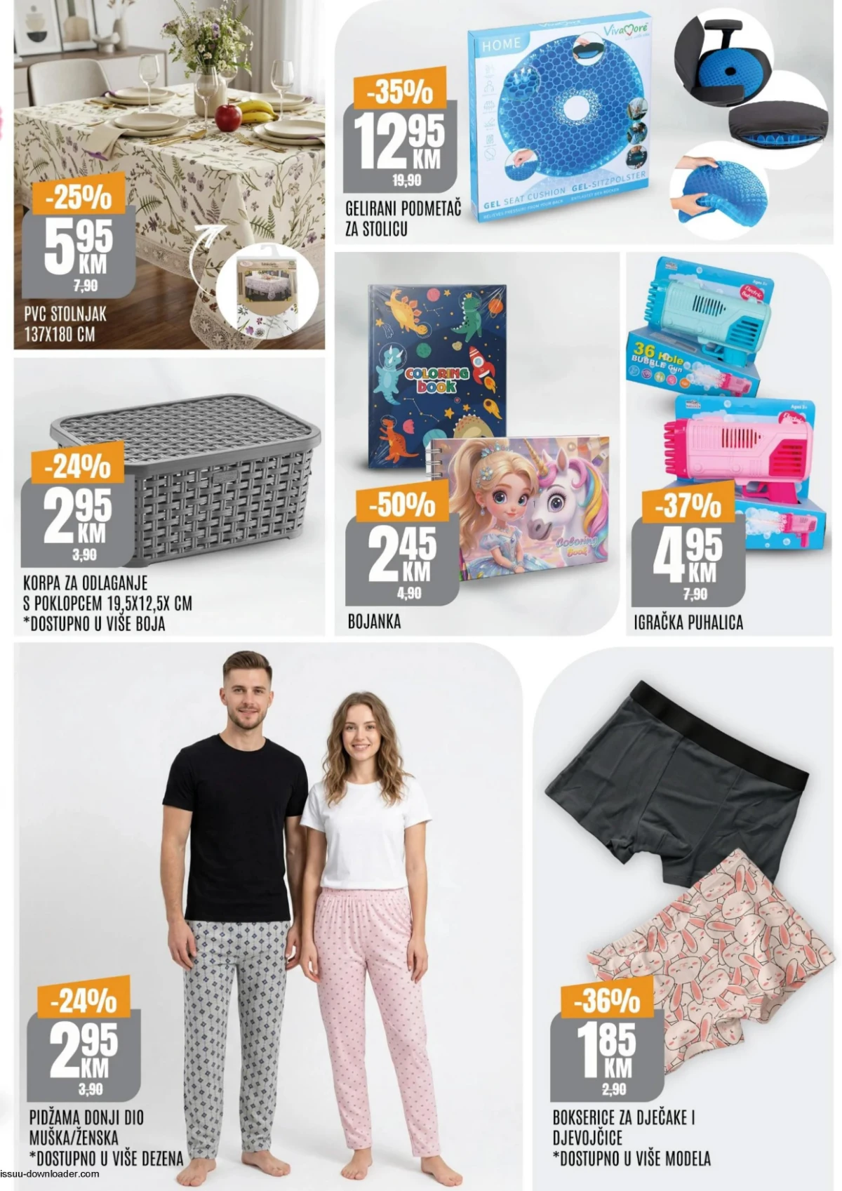 Bingo vikend katalog 14-17.05.2026 – kućni artikli i odjeća Bingo vikend akcija 14-17.05.2026 – pidžame, igračke i kućni artikli po top cijenama strana 7