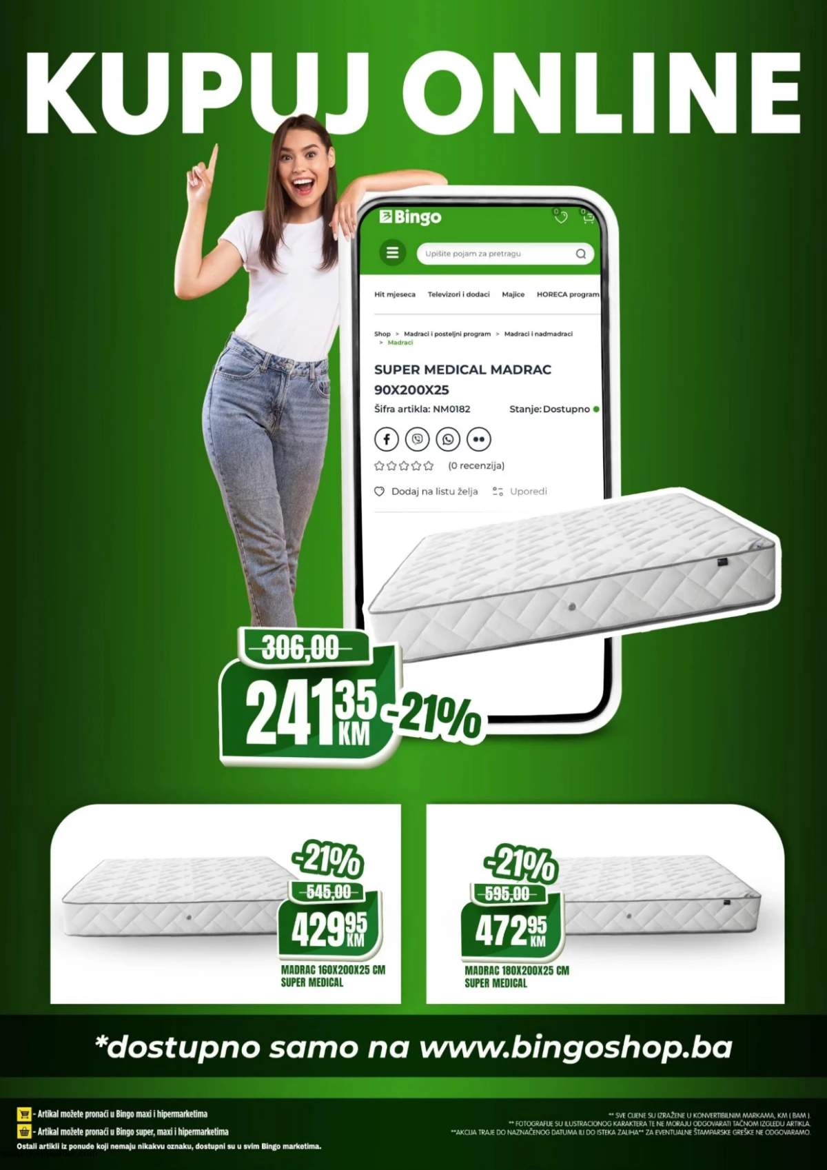 Bingo online shop katalog 14-17.05.2026 – madraci i oprema za dom Bingo online shop akcija 14-17.05.2026 – madraci i proizvodi za dom po sniženim cijenama strana 8