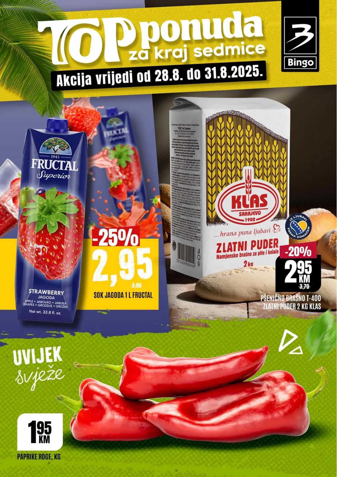 Bingo vikend akcija – Top ponuda za kraj sedmice – Popusti do 31.08.2025