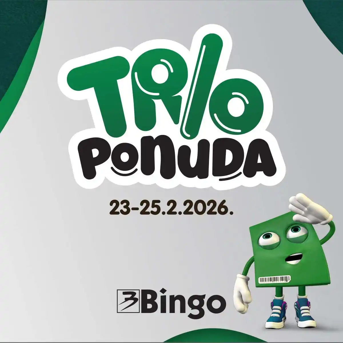 Bingo Trio ponuda – hero katalog strana 1, sniženja do 25. februara 2026