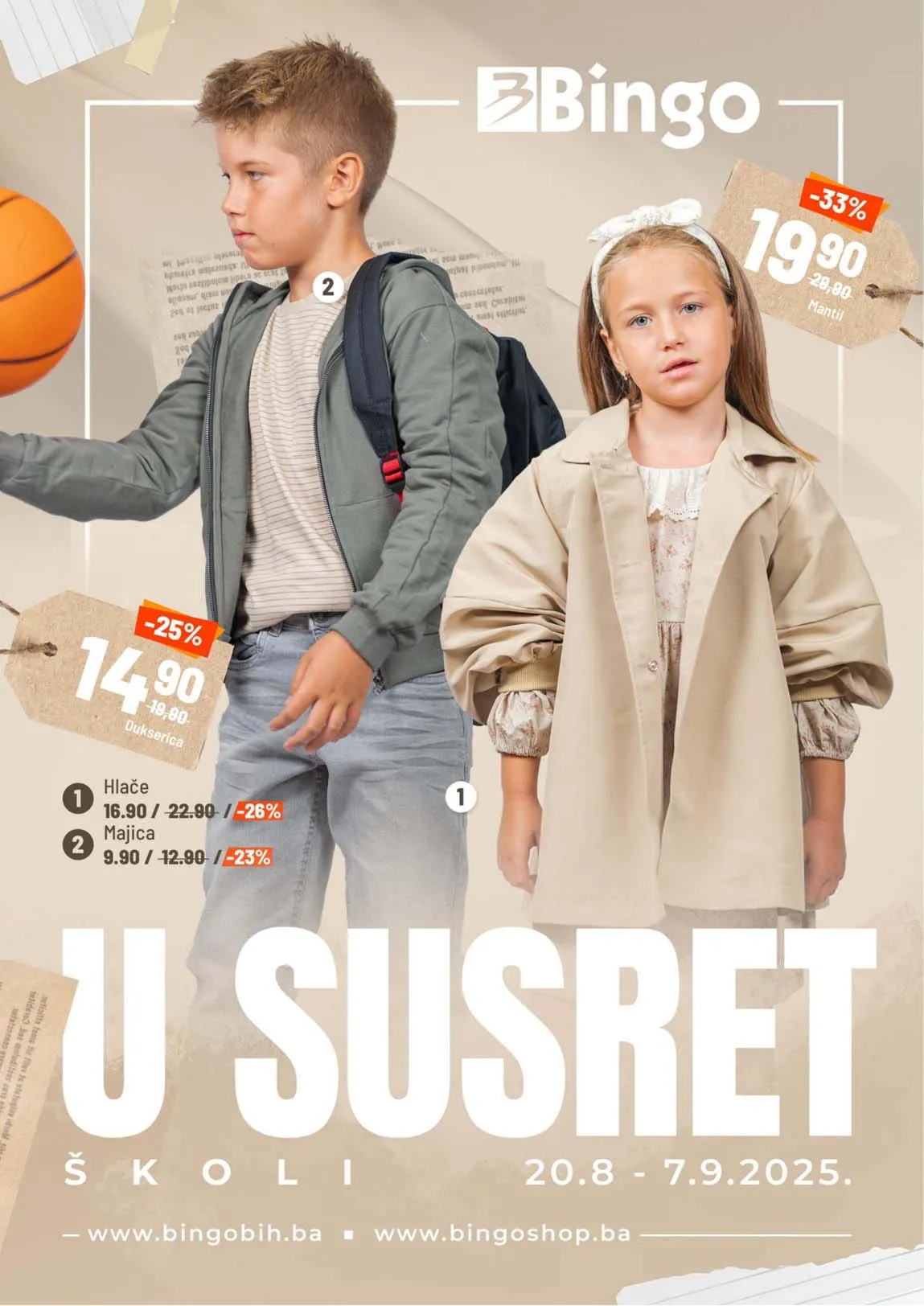 Bingo akcija – U susret školi, akcija do 07.09.2025