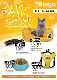Bingo akcija Waw & Maw – Katalog sniženja za ljubimce do 05.10.2025
