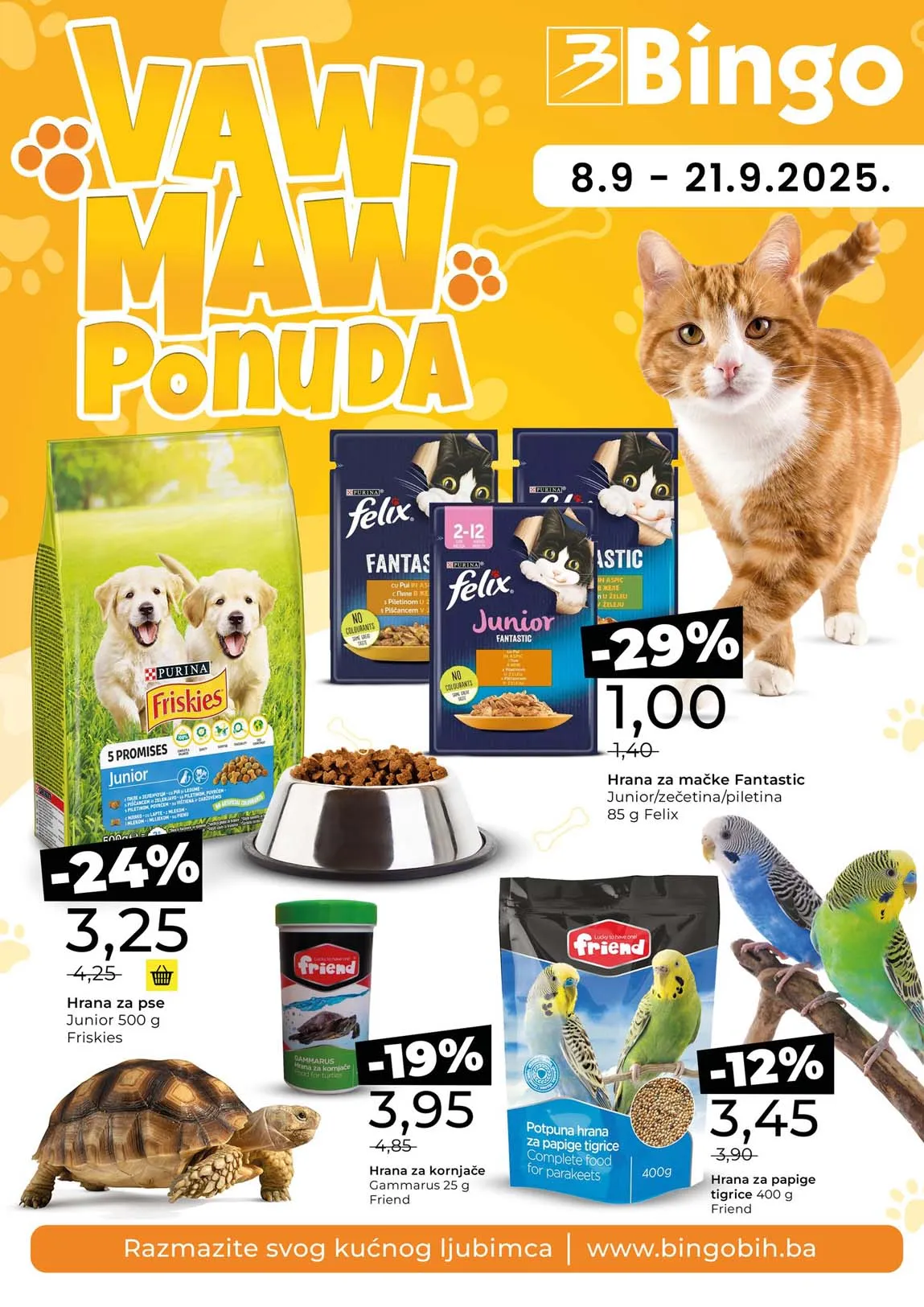Bingo Waw & Maw katalog – sniženja za ljubimce