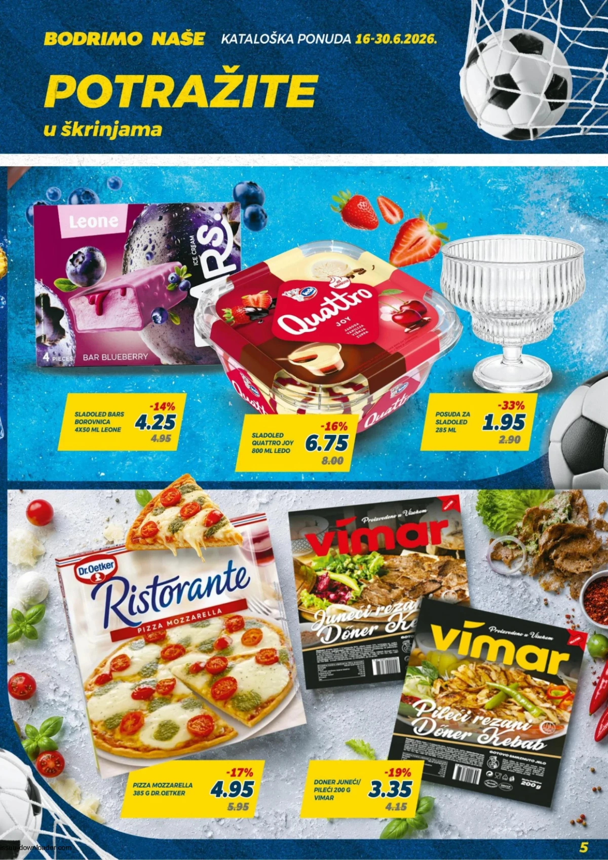 Bingo katalog strana 5 smrznuti program sladoledi i gotova jela