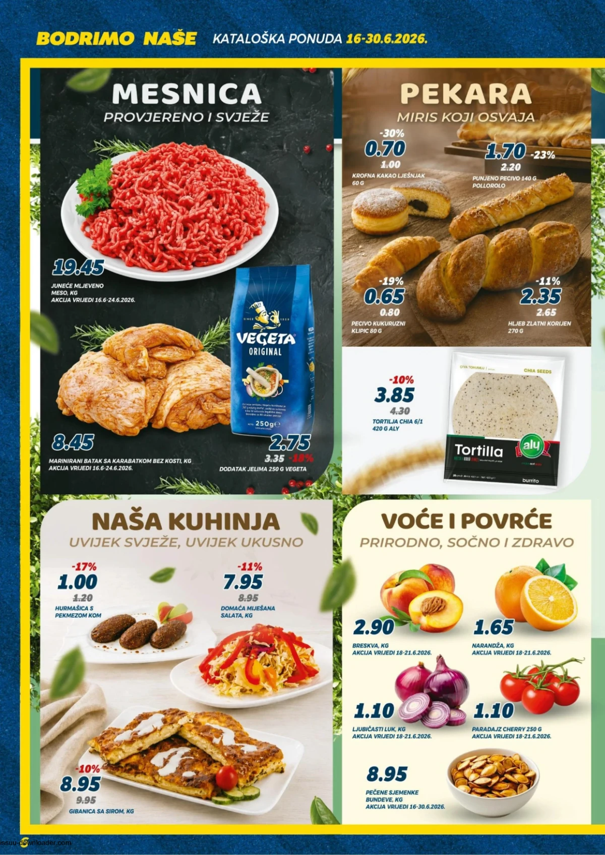 Bingo katalog strana 6 mesnica pekara voće i povrće