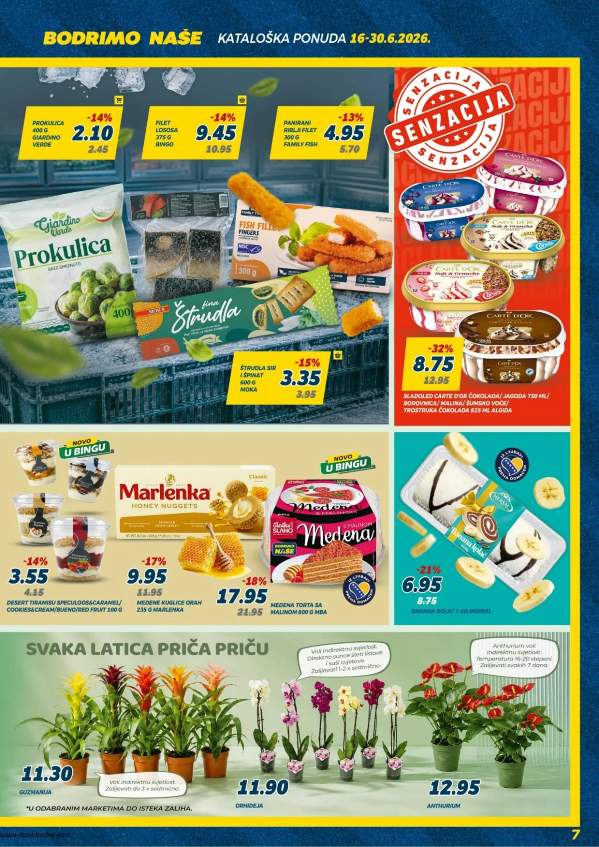 Bingo katalog strana 7 sladoledi deserti cvijeće i smrznuti proizvodi