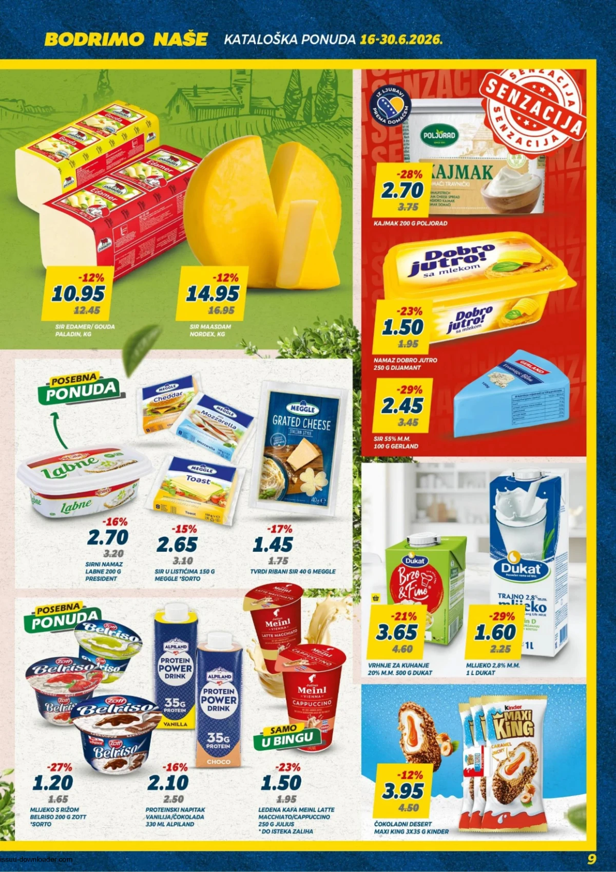 Bingo katalog strana 9 mliječni proizvodi sirevi i namazi