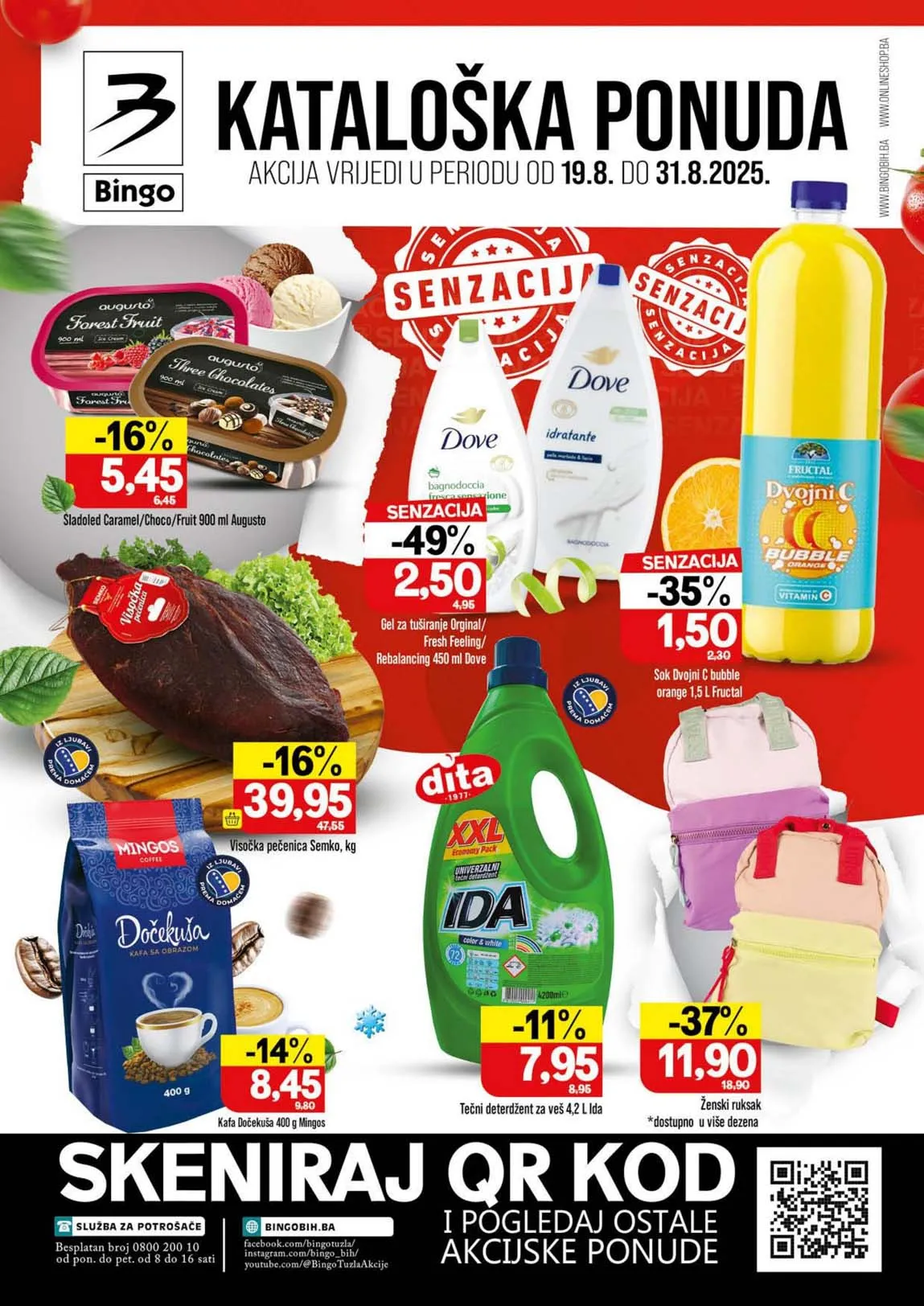 🛒 Bingo akcija – Katalog sniženja do 31.08.2025