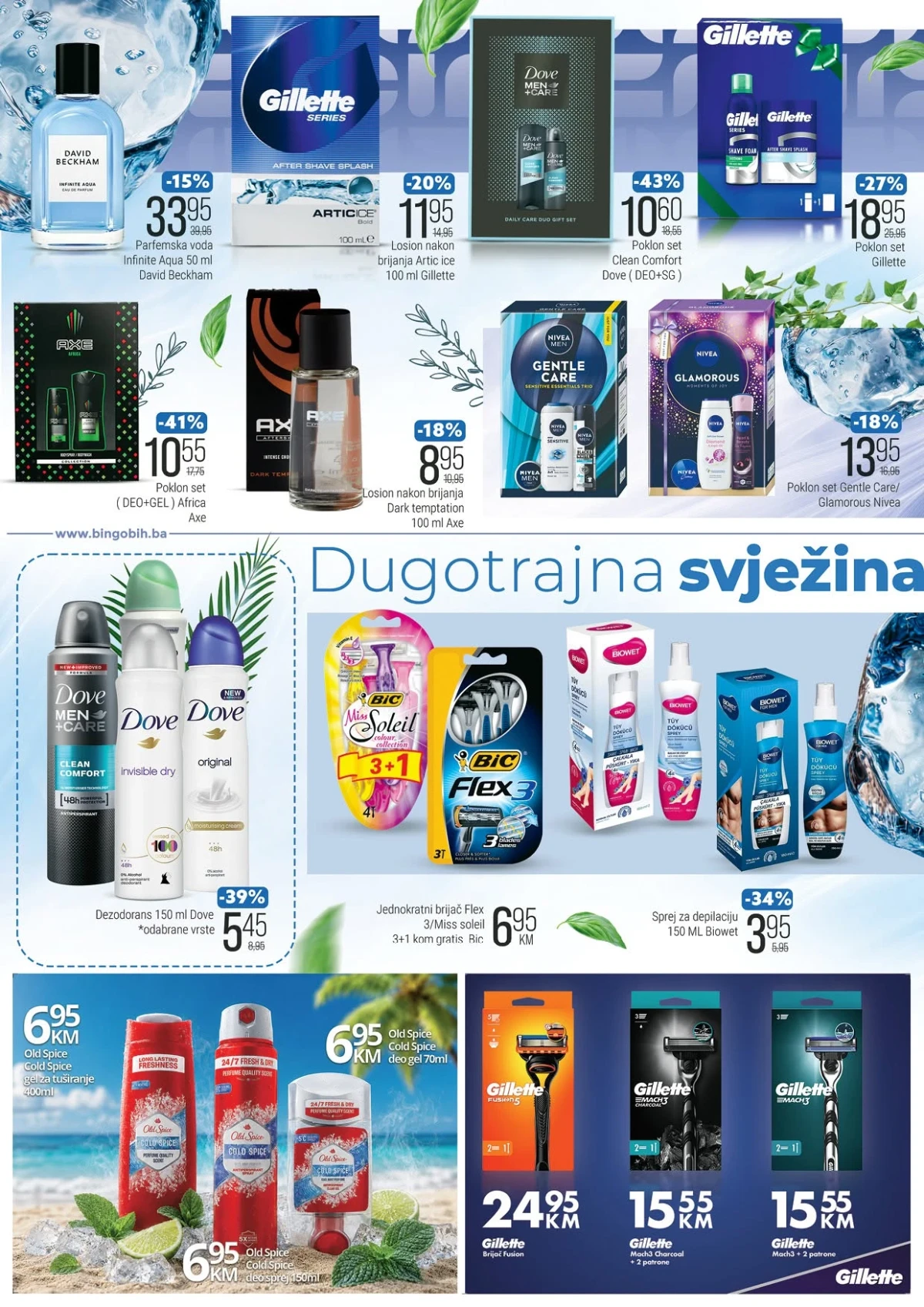Bingo poklon setovi parfemi i proizvodi za njegu na akciji