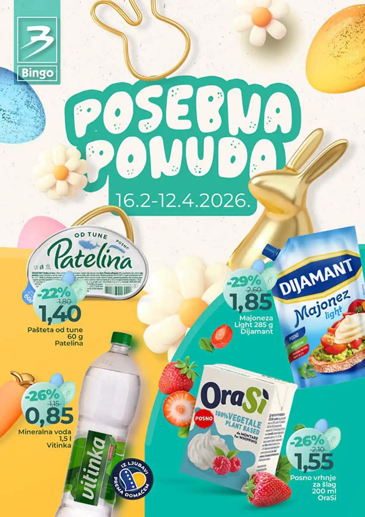 Bingo posebna akcija katalog strana 1 – sniženja do 12. aprila 2026.