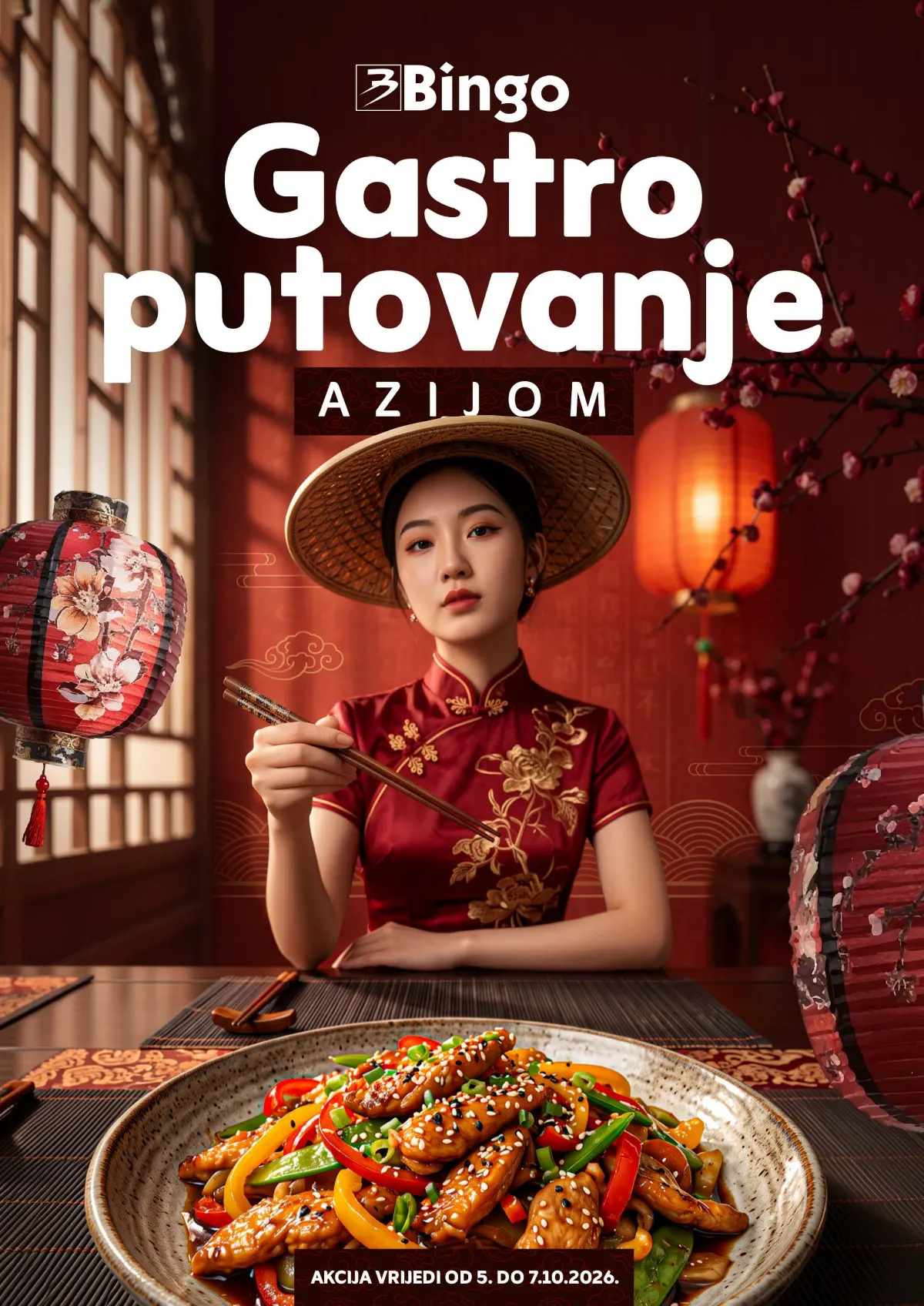 Bingo Gastro putovanje Azijom od 05.10. do 07.10.2026. – posebna ponuda azijskih namirnica i sastojaka po akcijskim cijenama