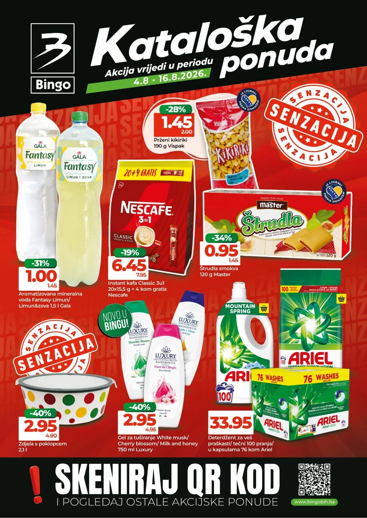 Bingo katalog do 16.08.2026. – nova kataloška ponuda uz popuste do 50%
