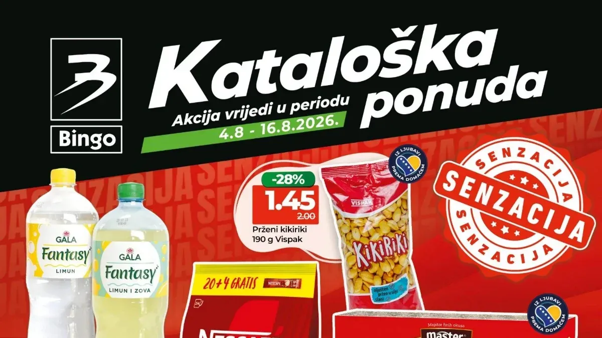Bingo katalog do 16.08.2026. – nova kataloška ponuda uz popuste do 50%