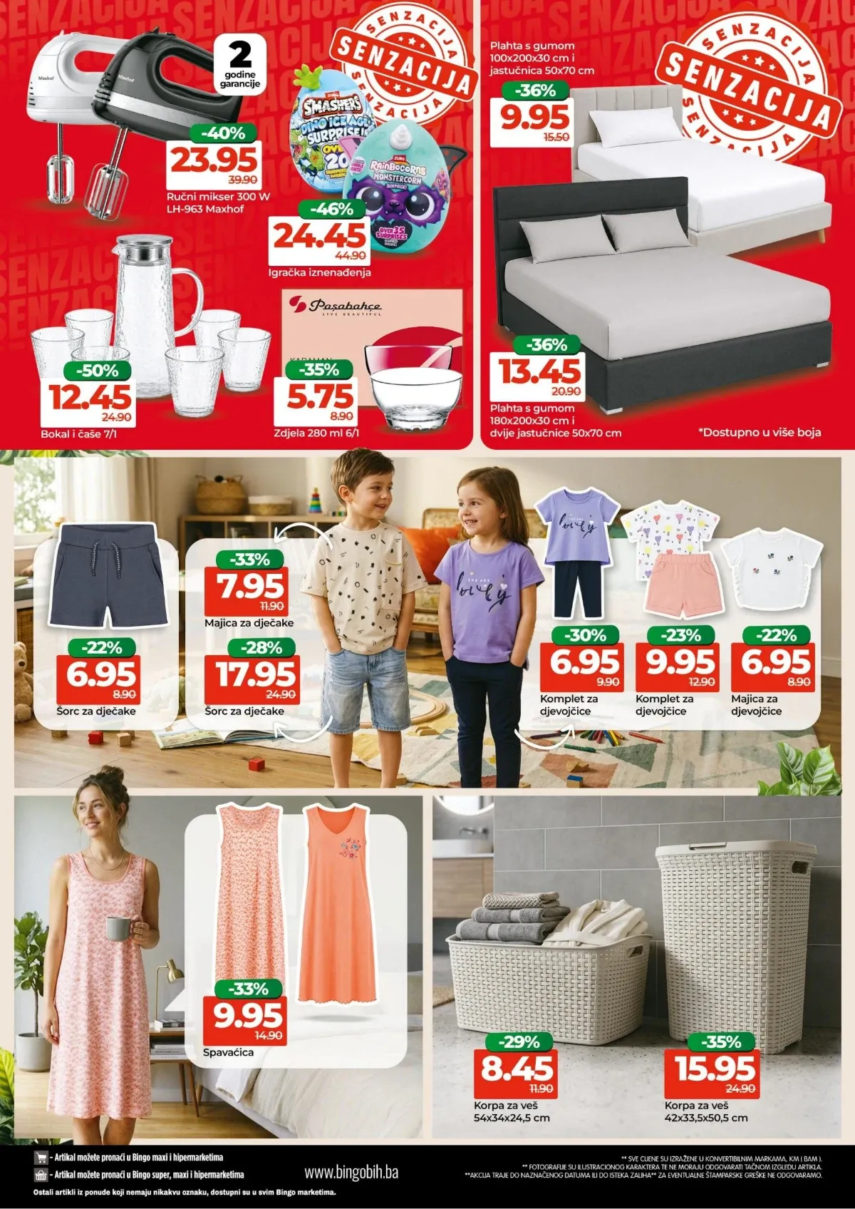 Bingo katalog do 16.08.2026. – kućanski aparati, posteljina, odjeća i proizvodi za dom na akciji