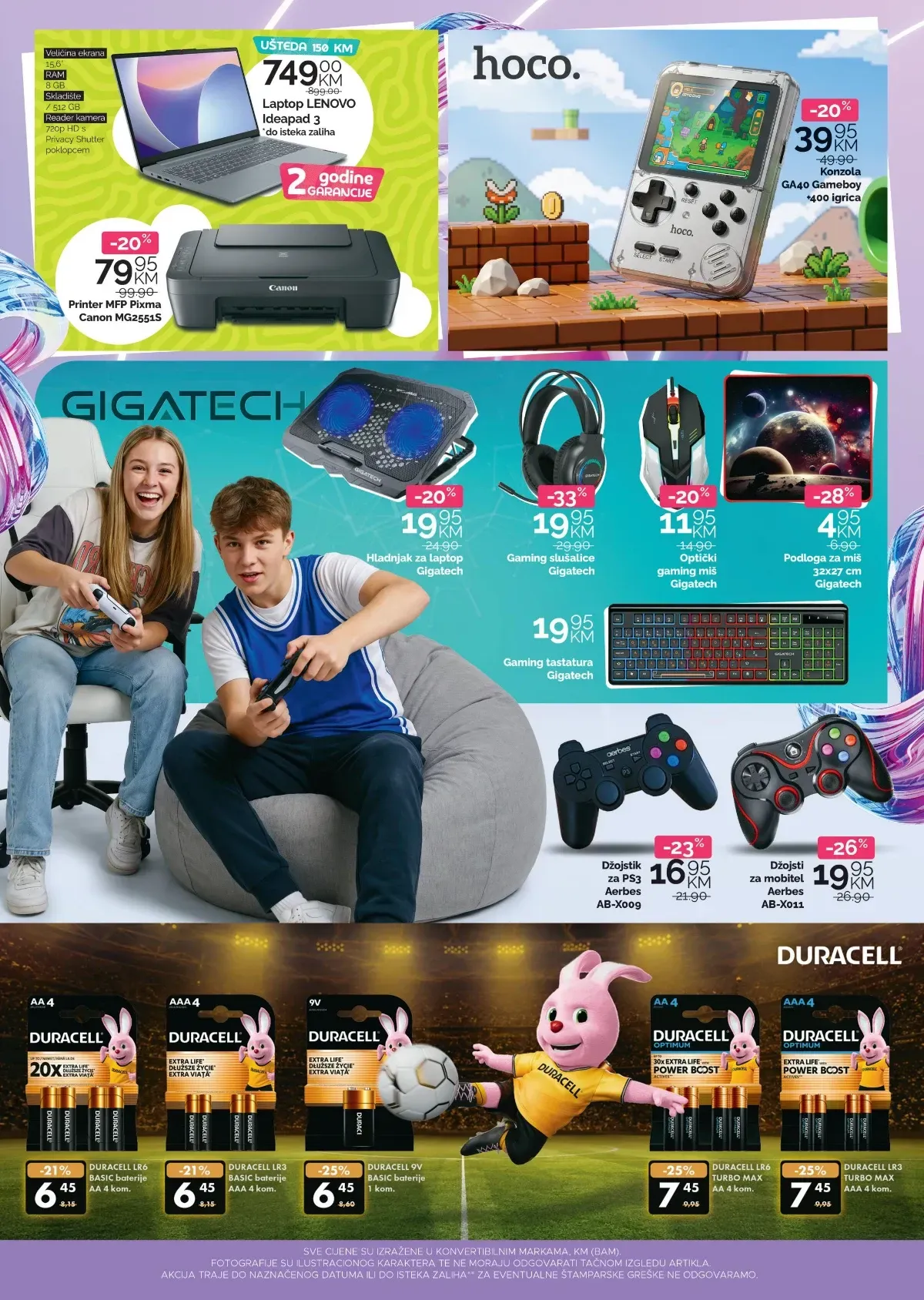 Bingo katalog tehnike – laptop, printer, gaming oprema i konzole