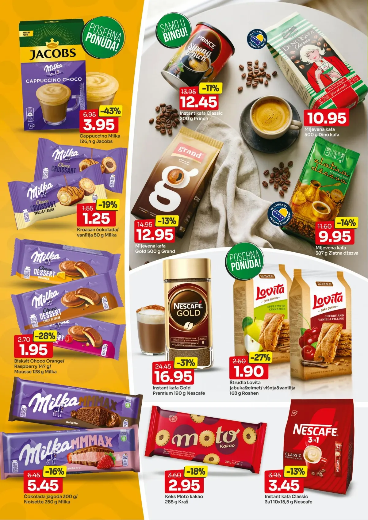 Bingo katalog 06–18.10.2026. – kafa, čokolade i grickalice na akciji