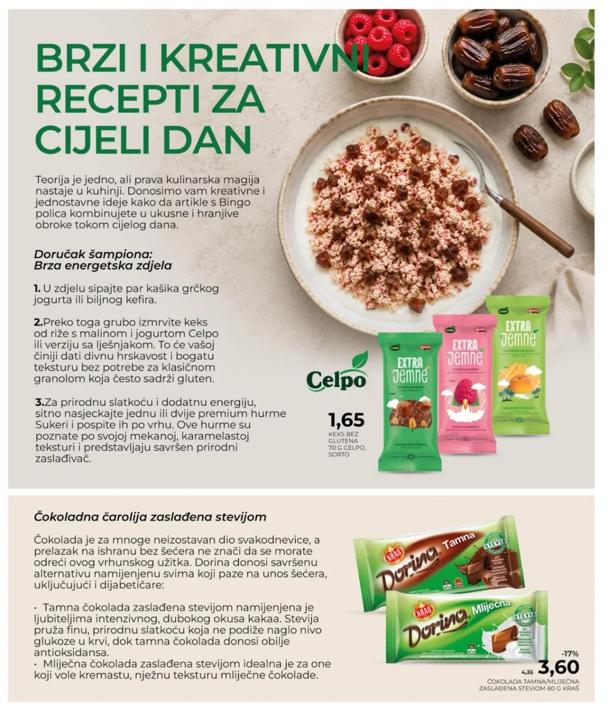 Bingo Magazin+ do 01.09.2026. – proizvodi bez dodanog šećera i praktične alternative