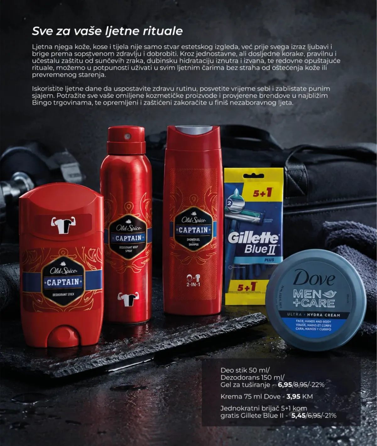 Bingo Magazin+ do 01.09.2026. – Old Spice, Gillette Blue II i Dove Men+Care