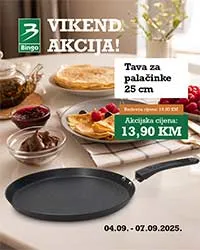 Bingo Vikend akcija - Tava za palačinke - sniženja do 07.09.2025