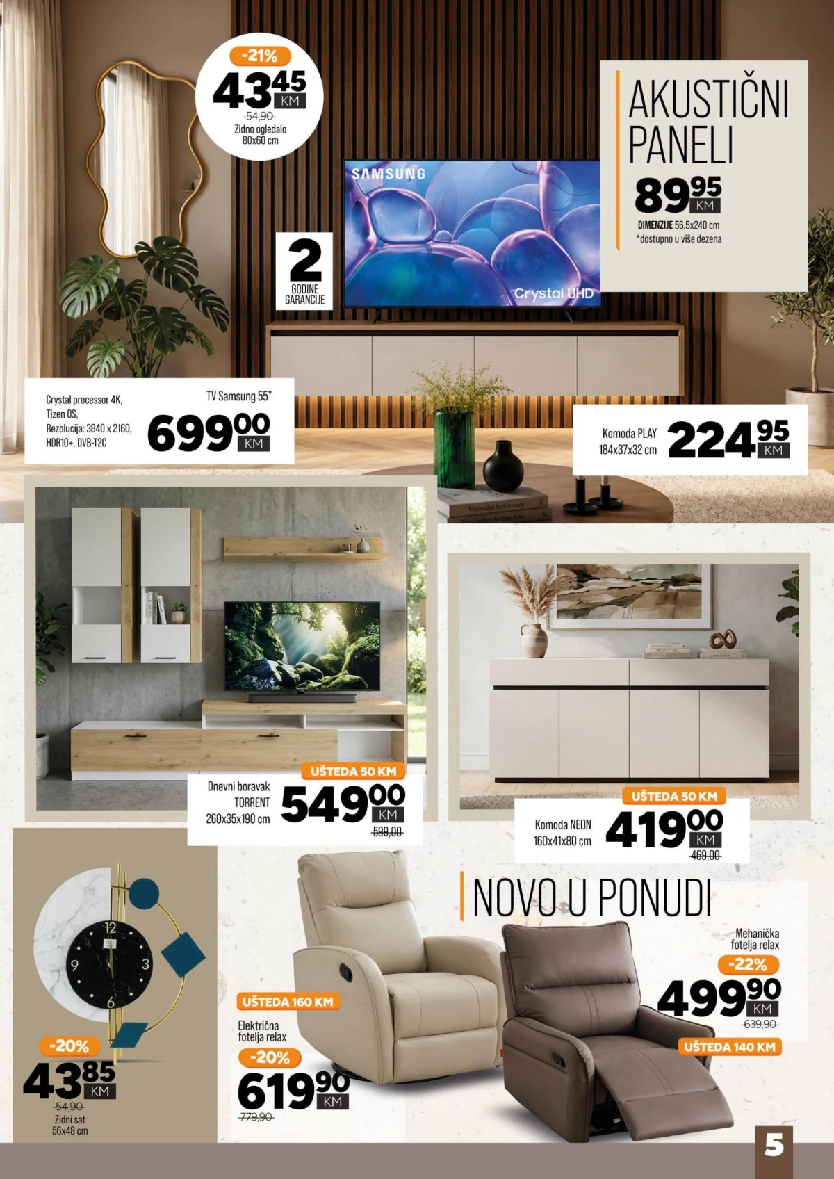 Bingo katalog - TV komode, fotelje i dekoracije