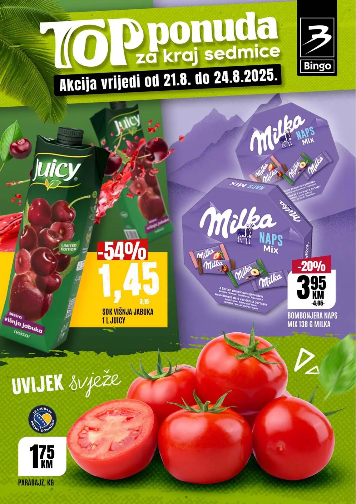 Bingo vikend akcija – Top ponuda za kraj sedmice – popusti do 24.08.2025