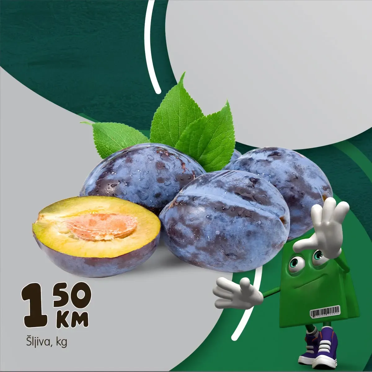 Šljive na akciji u Bingo trgovinama po cijeni od 1,50 KM za kilogram