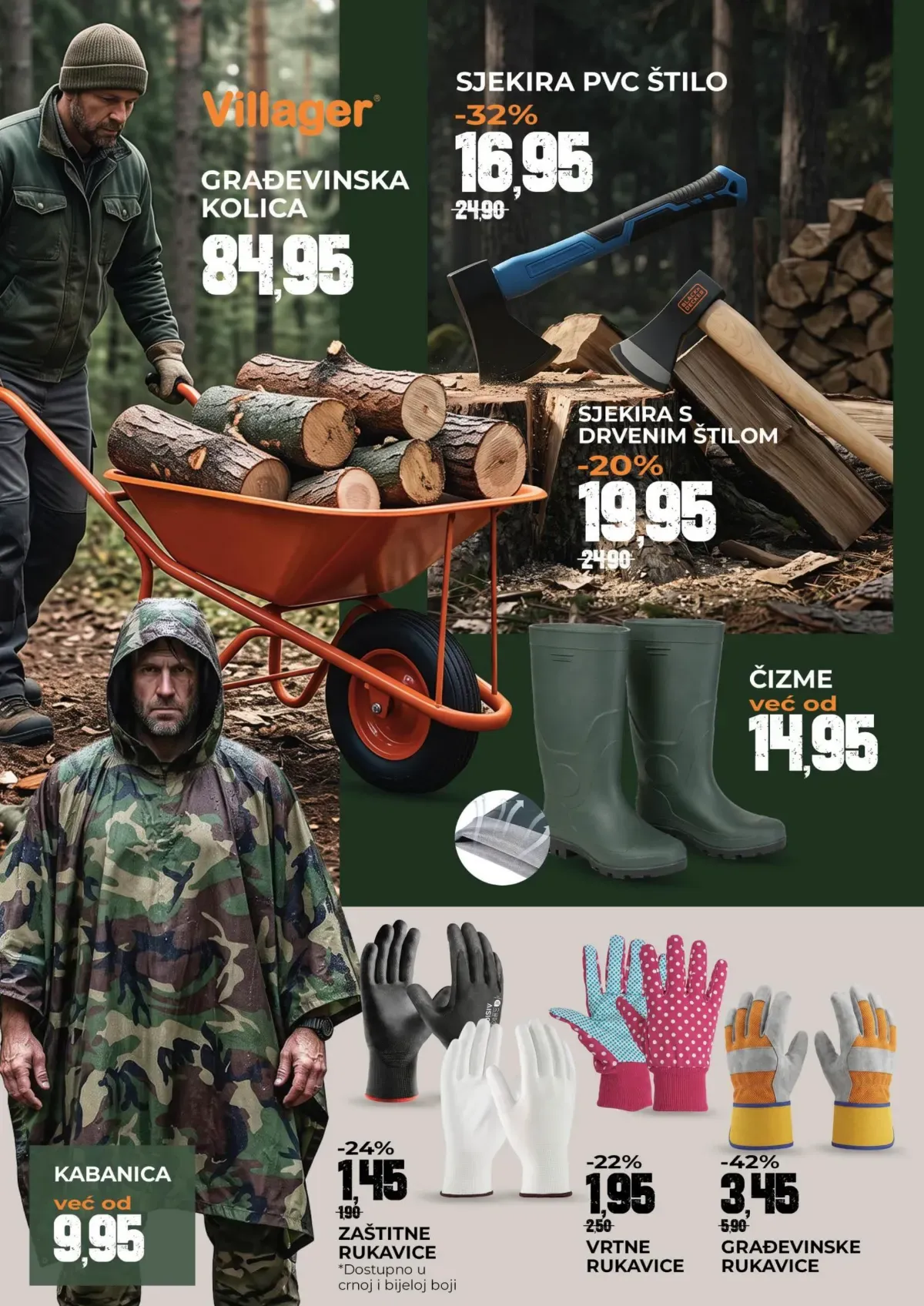 Bingo UTOPLI DOM – kolica, sjekire, čizme i zaštitna oprema