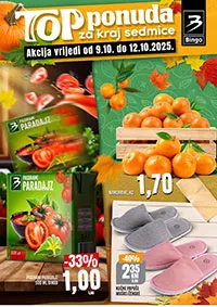 Bingo vikend akcija – Top ponuda za kraj sedmice | Popusti do 12.10.2025 | Snizenja.ba