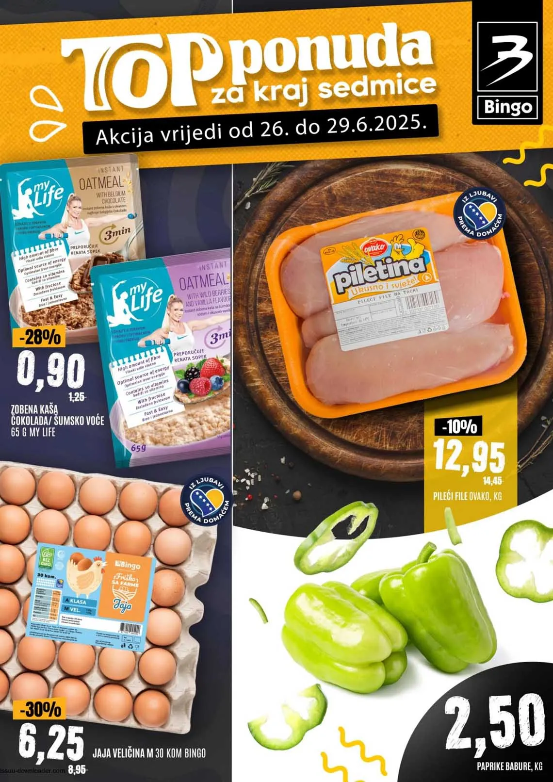 Bingo akcija Top ponuda za kraj sedmice sniženja do 29.06.2025