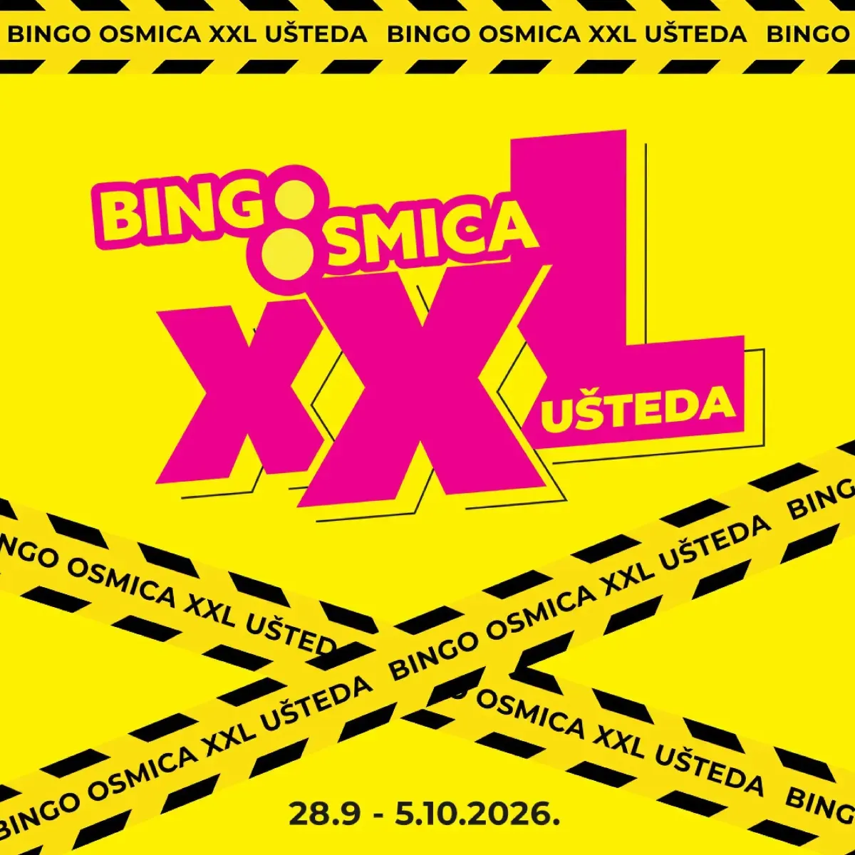 Bingo Osmica XXL ušteda od 28.09. do 05.10.2026. – nova akcijska ponuda i velika sniženja