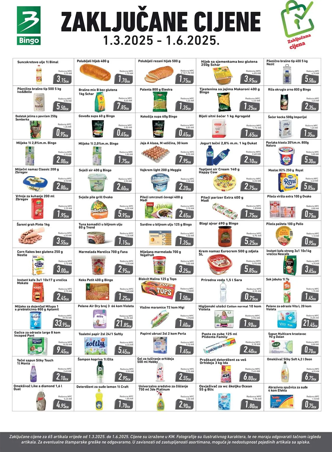 Bingo Akcija ZAKLJUČANE CIJENE sniženja do 01.06.2025