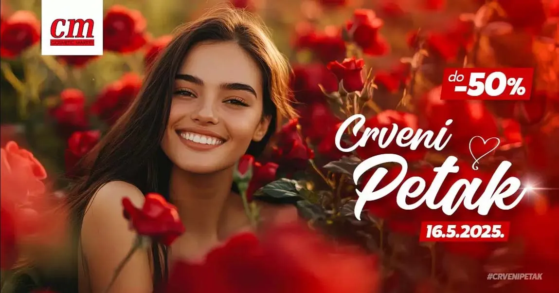 CM Cosmetic market akcija Crveni petak sniženja za 16.05.2025