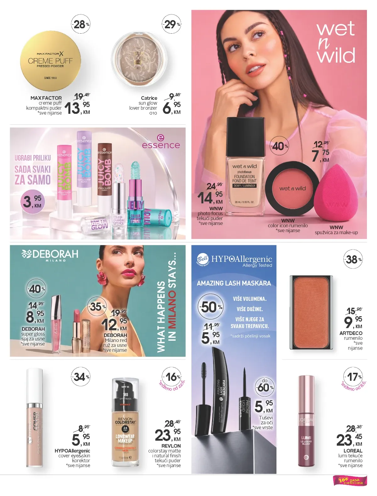 CM katalog strana 3 – Wet n Wild, Deborah, Revlon i L'Oréal