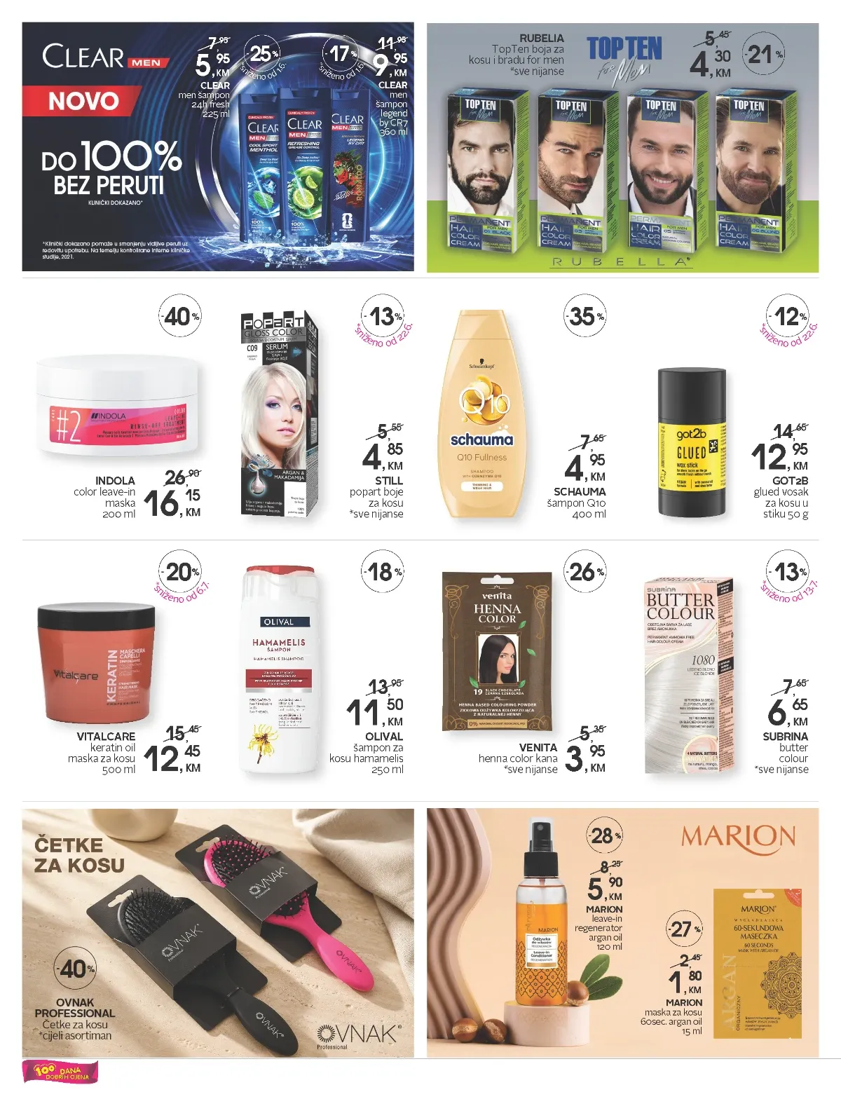 CM katalog strana 14 – šamponi, boje za kosu, maske i proizvodi za njegu kose
