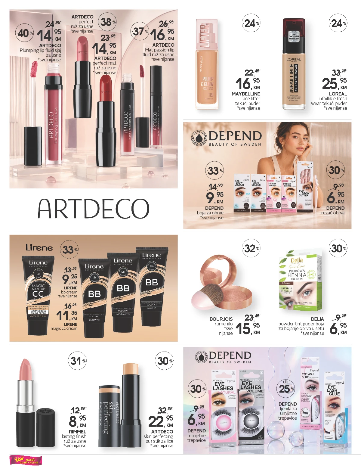 CM katalog strana 2 – Artdeco, Maybelline, L'Oréal, Depend i beauty akcije