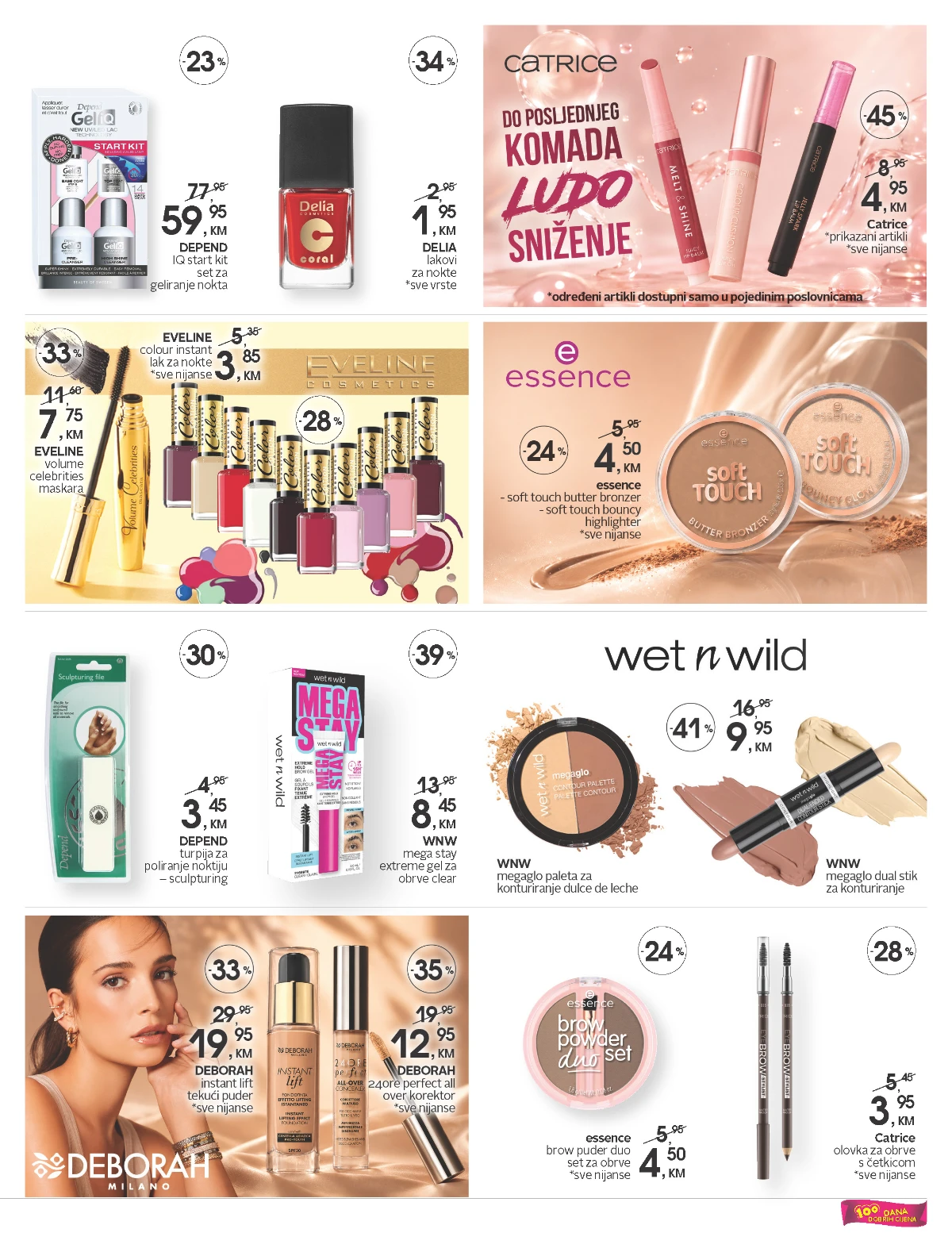 CM katalog strana 3 – Catrice, Essence, Wet n Wild, Deborah i Eveline akcije